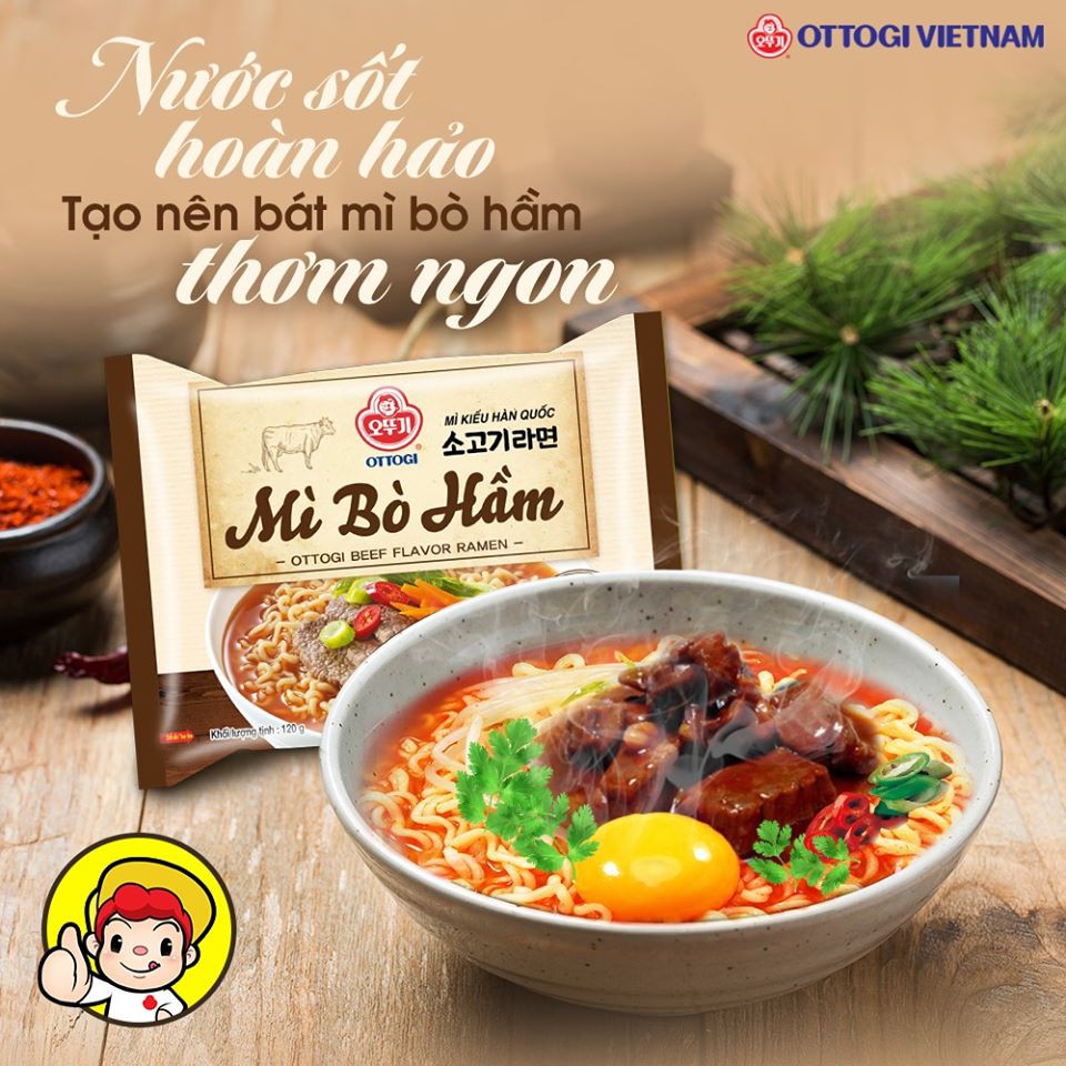 Mì bò hầm Ottogi gói 120g
