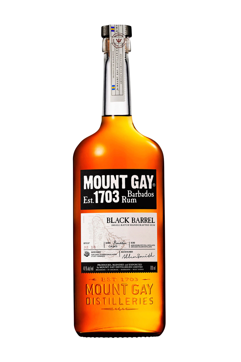 [Trên 18 tuổi] [Chính hãng] Rượu Rum Mount Gay Black Barrel 43% 700ml