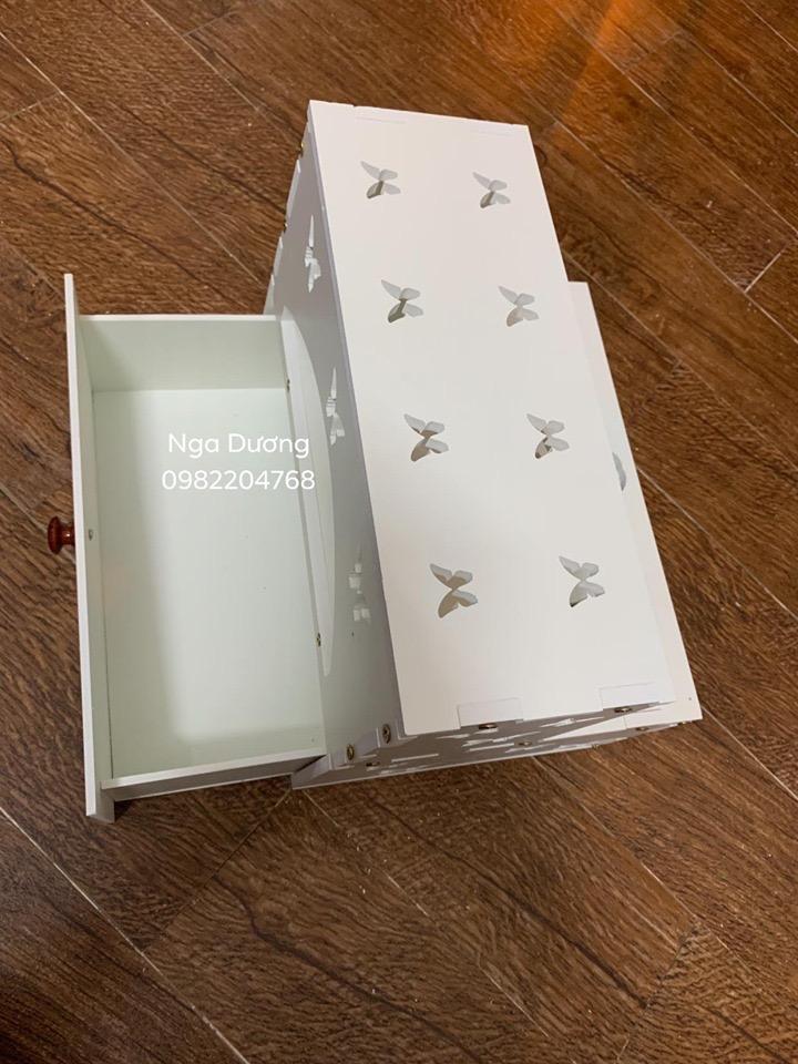 kệ để chân có ngăn kéo  để chân khi làm móng