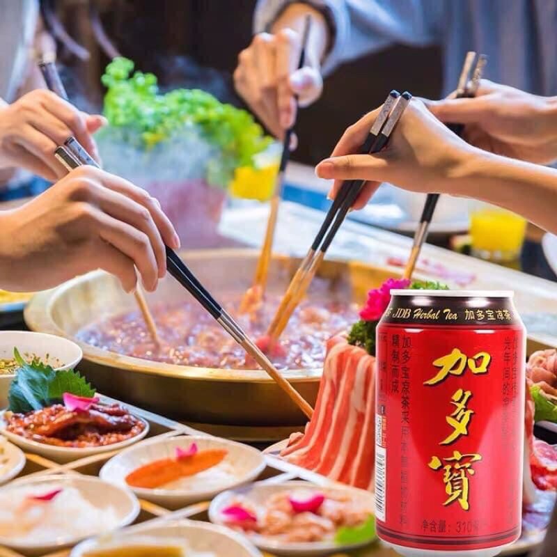 [1 Thùng 24 Lon] Trà Thảo Mộc Jia Dou Bao/ Nước Sâm Thảo Mộc Thanh Nhiệt