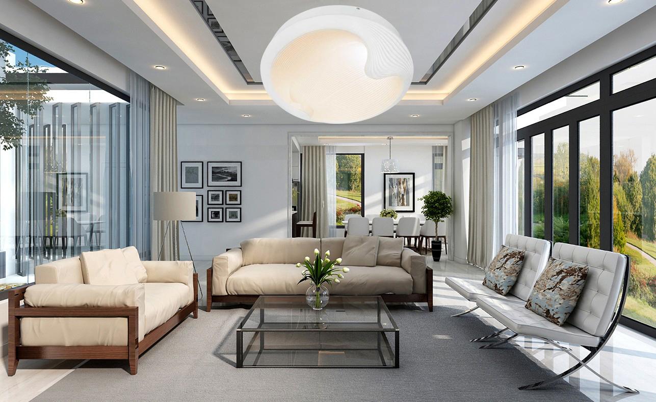 [Trả góp 0%] Đèn mâm LED ốp trần hiện đại VKT-NC-2316