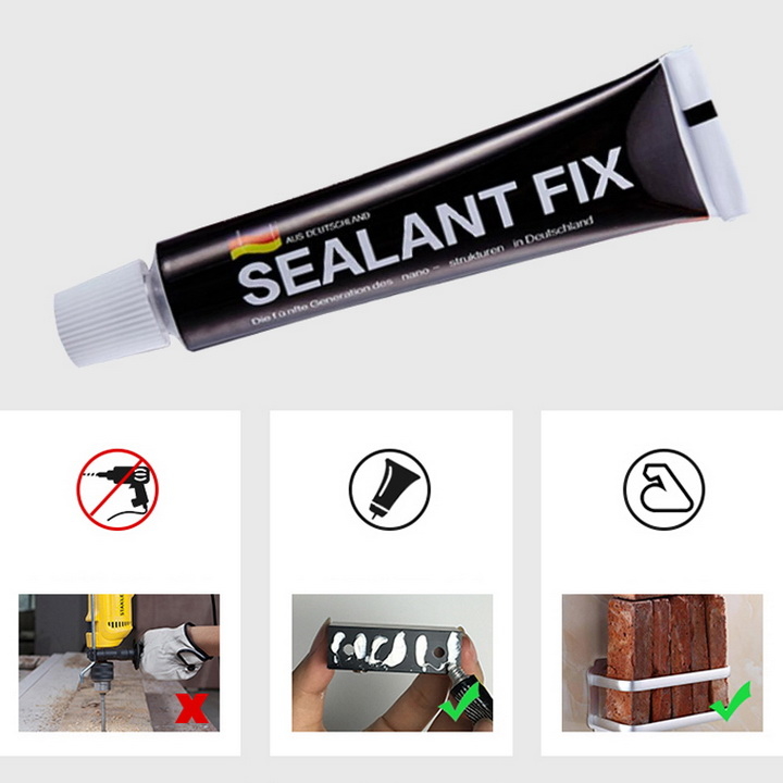 KEO DÁN ĐA NĂNG SEALANT FIX 40G, KEO DÁN SIÊU CHẮC, SIÊU LỰC 50KG, DÁN DÍNH KIM LOẠI, DÁN BÊ TÔNG, KEO DÁN NỘI THẤT Sealant FIX Siêu Chắc