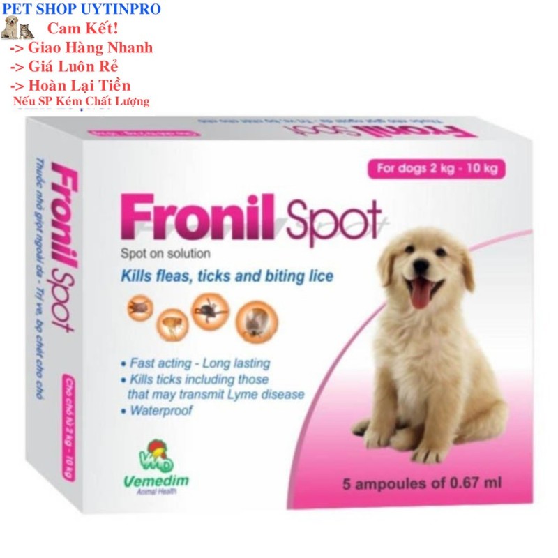 ỐNG NHỎ GÁY FRONIL SPOT DIỆT VE RẬN BỌ CHÉT CHO PET THÚ CƯNG CHÓ MÈO