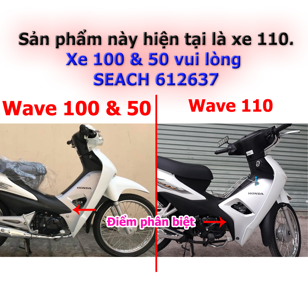 Tem rời WAVE ALPHA 110 Mẫu Wave ALPHA LỬA 831487 - Tem chế 3 lớp cao cấp