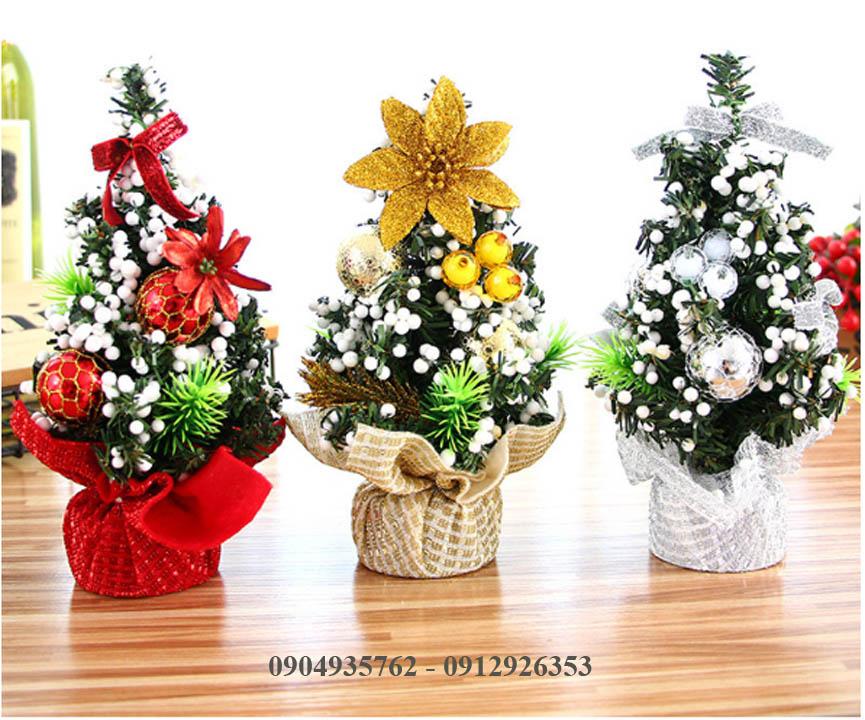 Cây thông noel mini để bàn