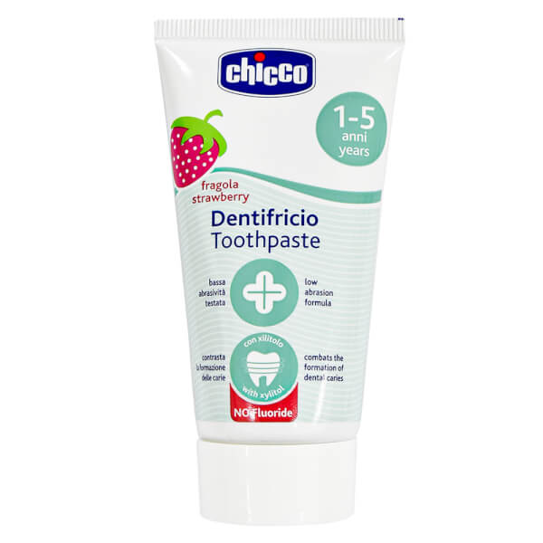 [HCM]Kem đánh răng hương Dâu Chicco 12M+