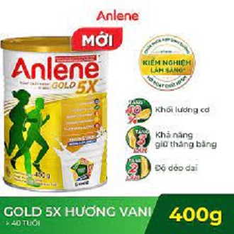 Sữa bột Anlene Gold 5X hương vani lon 800g.