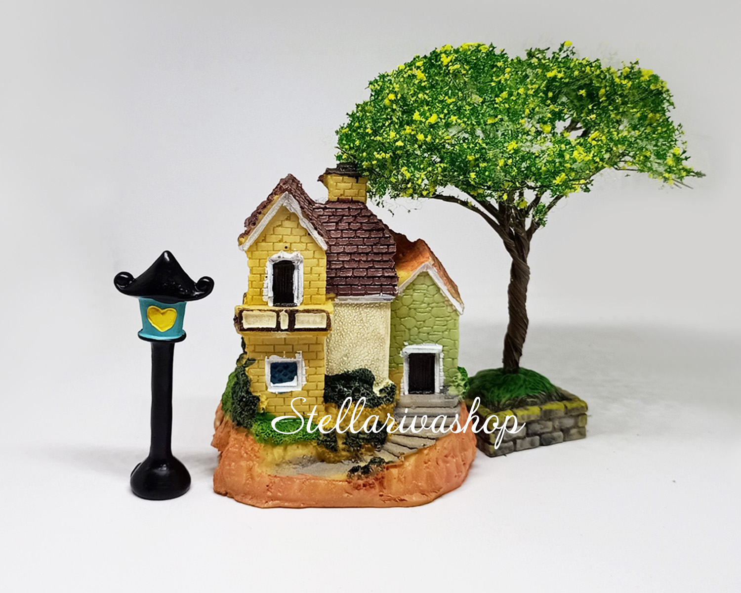 Mô hình đèn đá trang trí sân vườn, terrarium