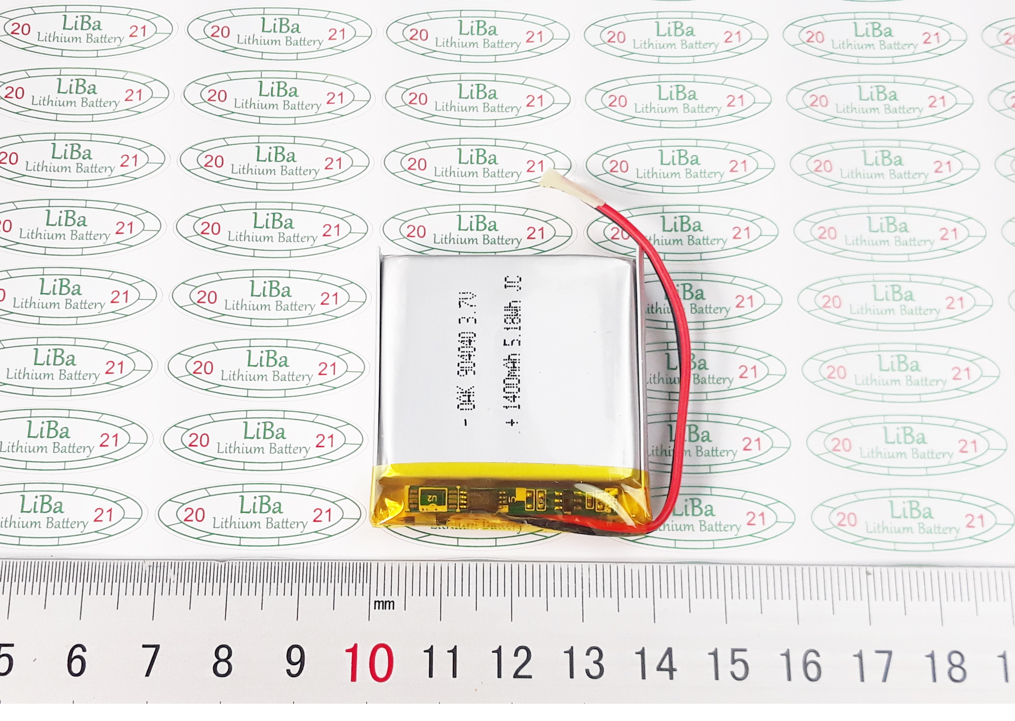 [HCM]Pin Lithium Polyme 3.7V 1400mAh 40 x 40 mm - LiBa