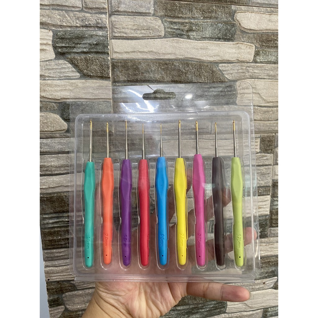 Bộ kim móc len cán dẻo