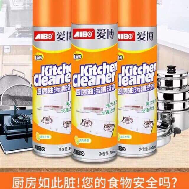 Bình Xịt Bếp Kitchen clear vàng cam cực mạnh