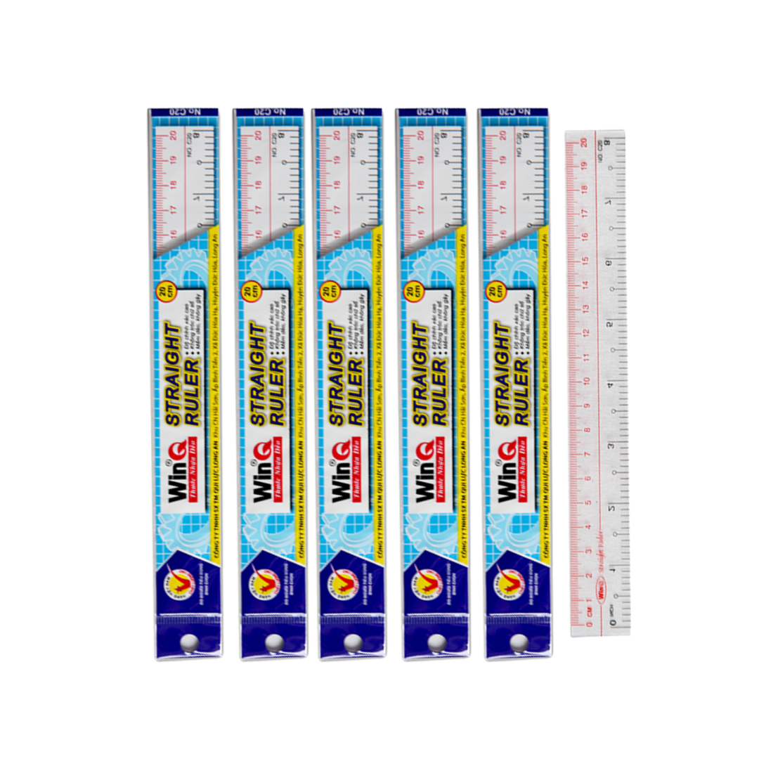 Thước kẻ dẻo WinQ 20cm 30cm 50cm dụng cụ đo kẻ