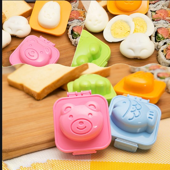 Bộ Khuôn Làm Cơm, Thạch Tại Nhà Cho Bé (6 Khuôn)