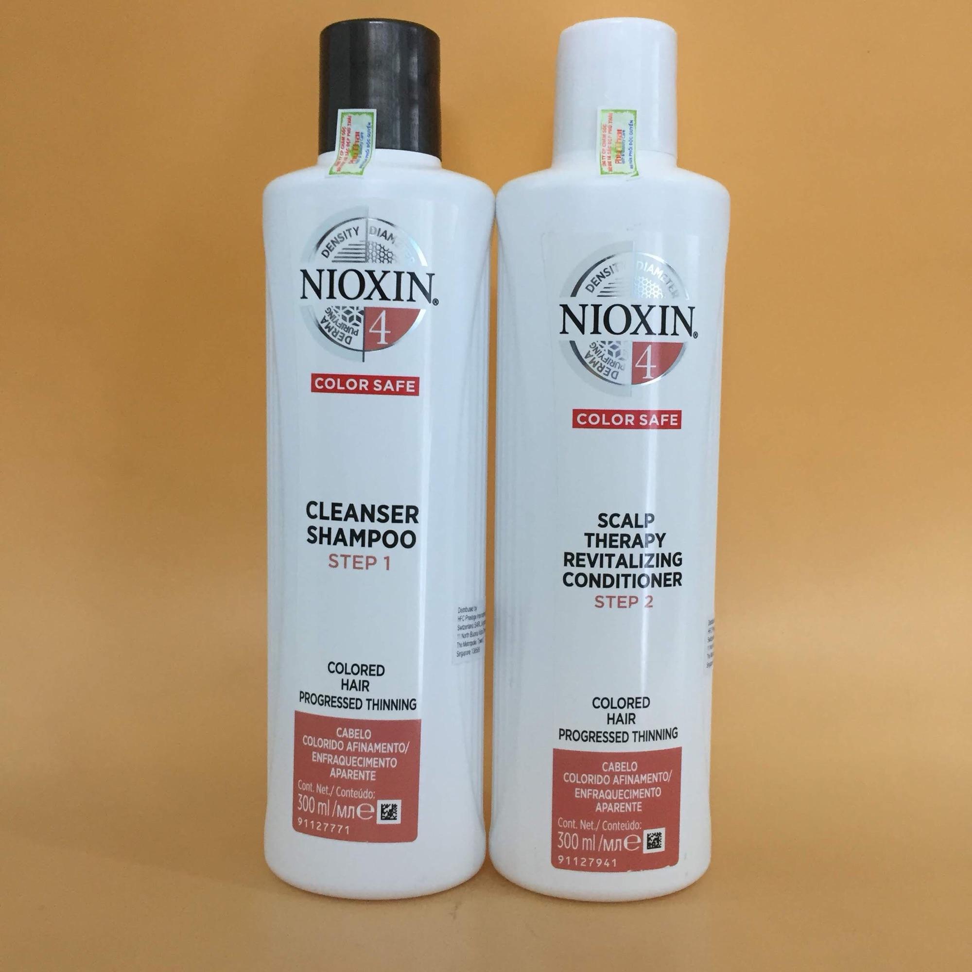Bộ dầu gội /xả Nioxin chống rụng tóc (hệ thống 4) 300ml