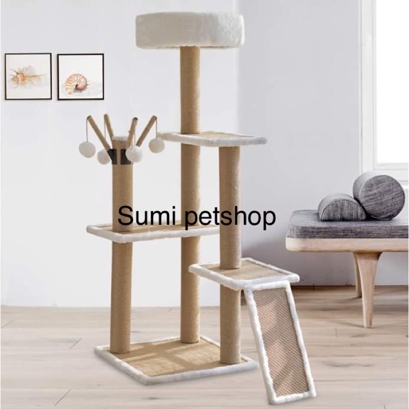 1m20 trụ cào móng cho mèo cao cấp