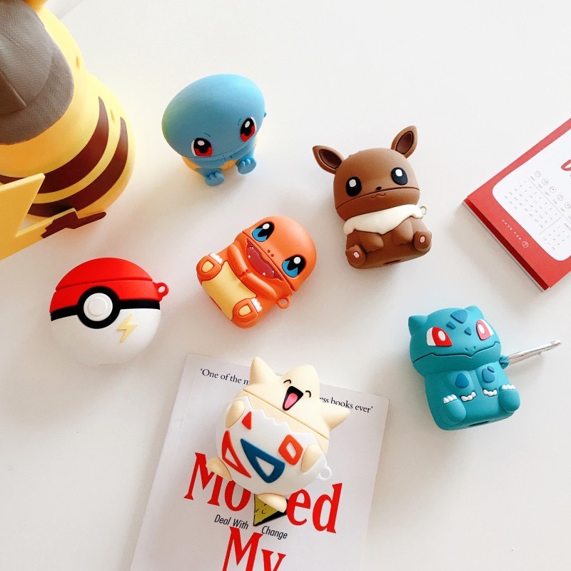 Ốp airpods 1/2/PRO khủng long lửa pokemon siêu đáng yêu