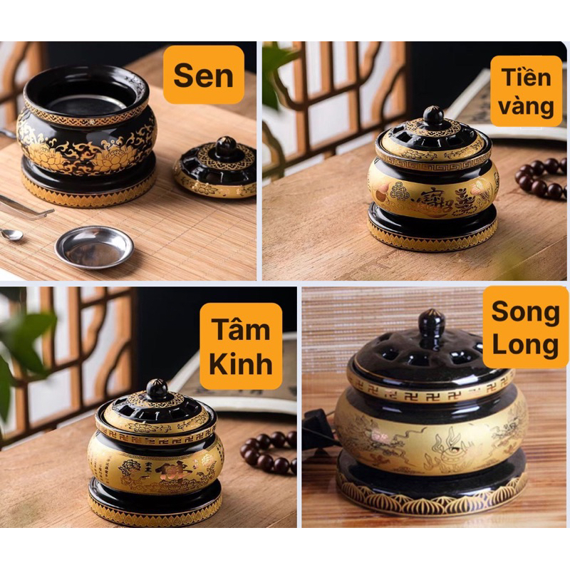 Lò xông - lư xông trầm điện {size to- có hẹn giờ)