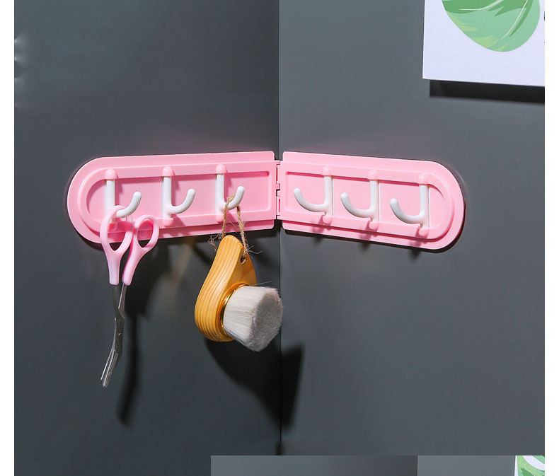 [HCM]Thanh Treo 6 Móc Dán Tường Cao Cấp Tiện Lợi Xoay 180 độ Thiết Kế Thông Minh Dán Thẳng và Dán Góc