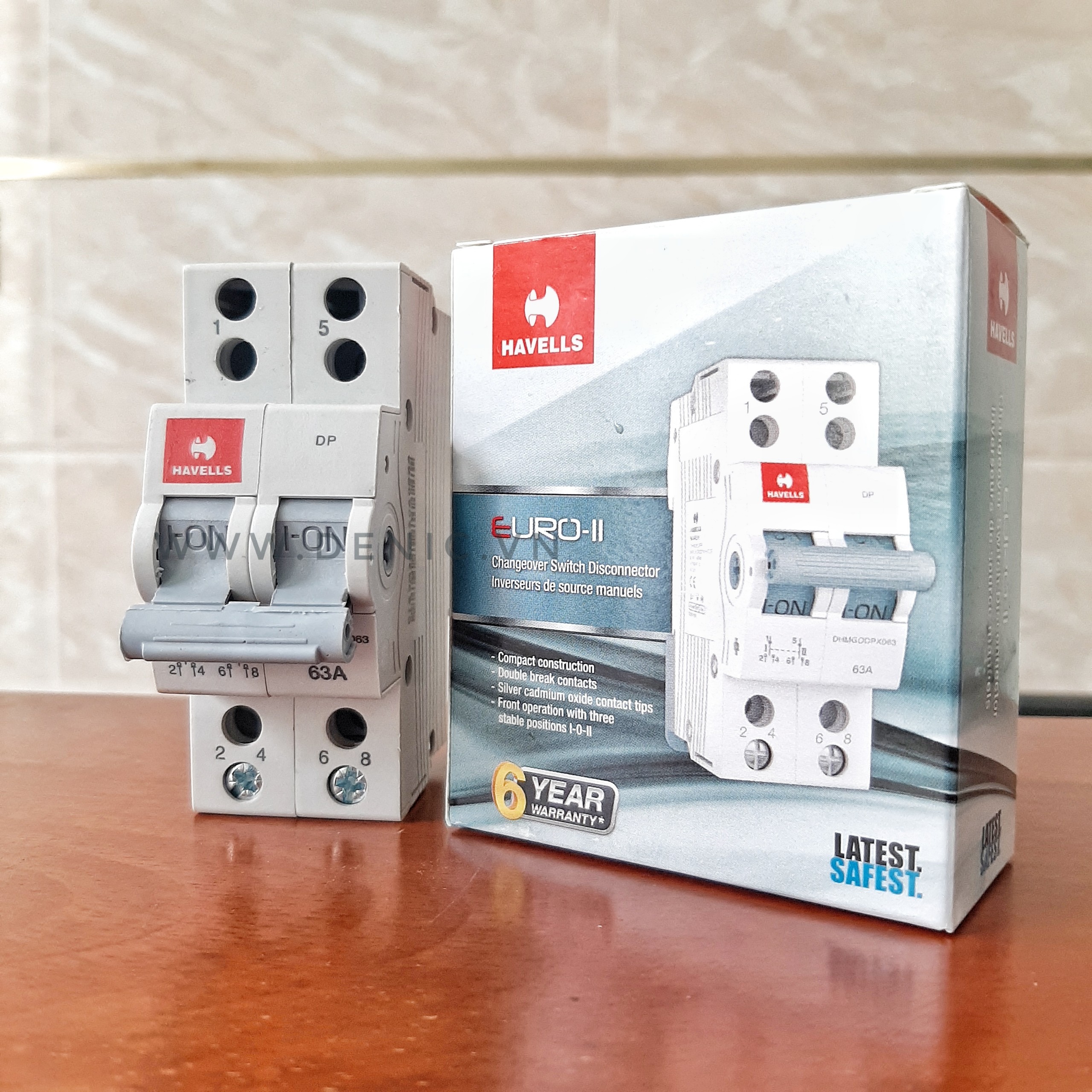 [HCM]MTS - Cầu dao đảo 3 vị trí Havells 63A