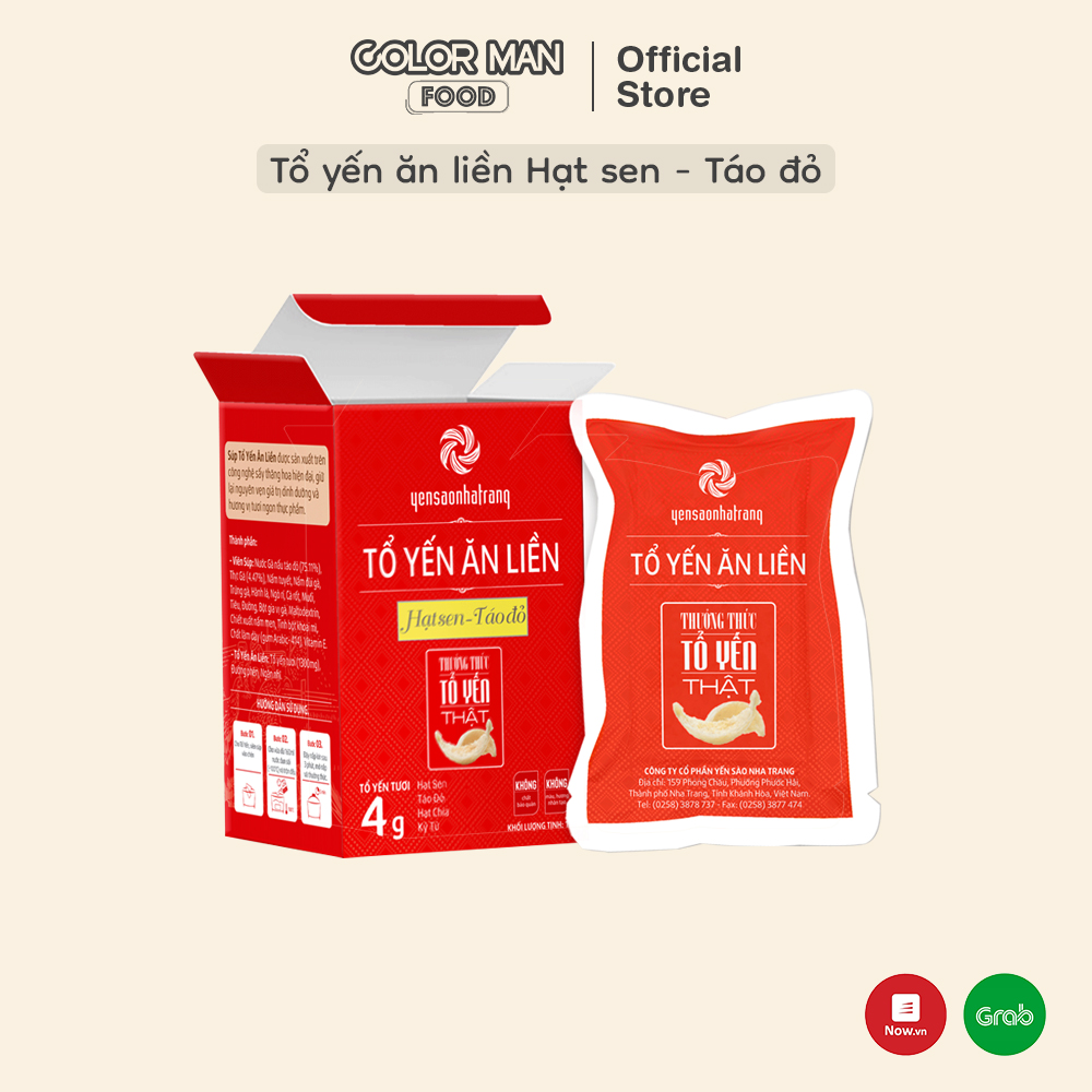 [DATE 26/03/24]Tổ Yến Ăn Liền Hạt Sen - Táo Đỏ
