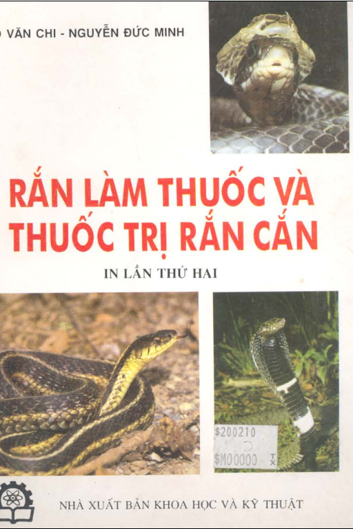 Rắn làm thuốc và thuốc trị rắn cắn - võ văn chi