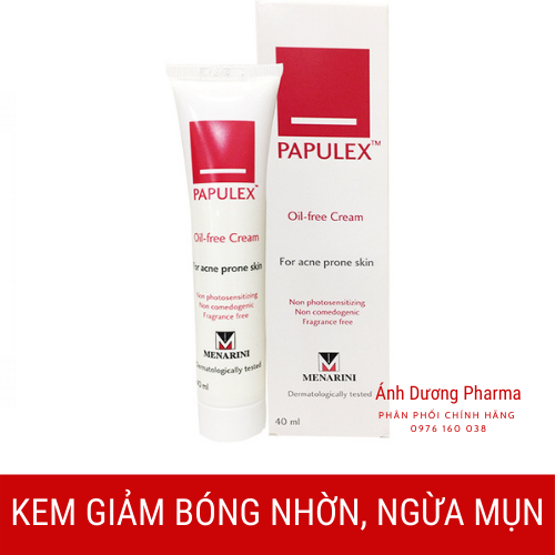 Kem giảm bóng nhờn - ngăn ngừa và làm giảm mụn papulex oil-free cream 40ml
