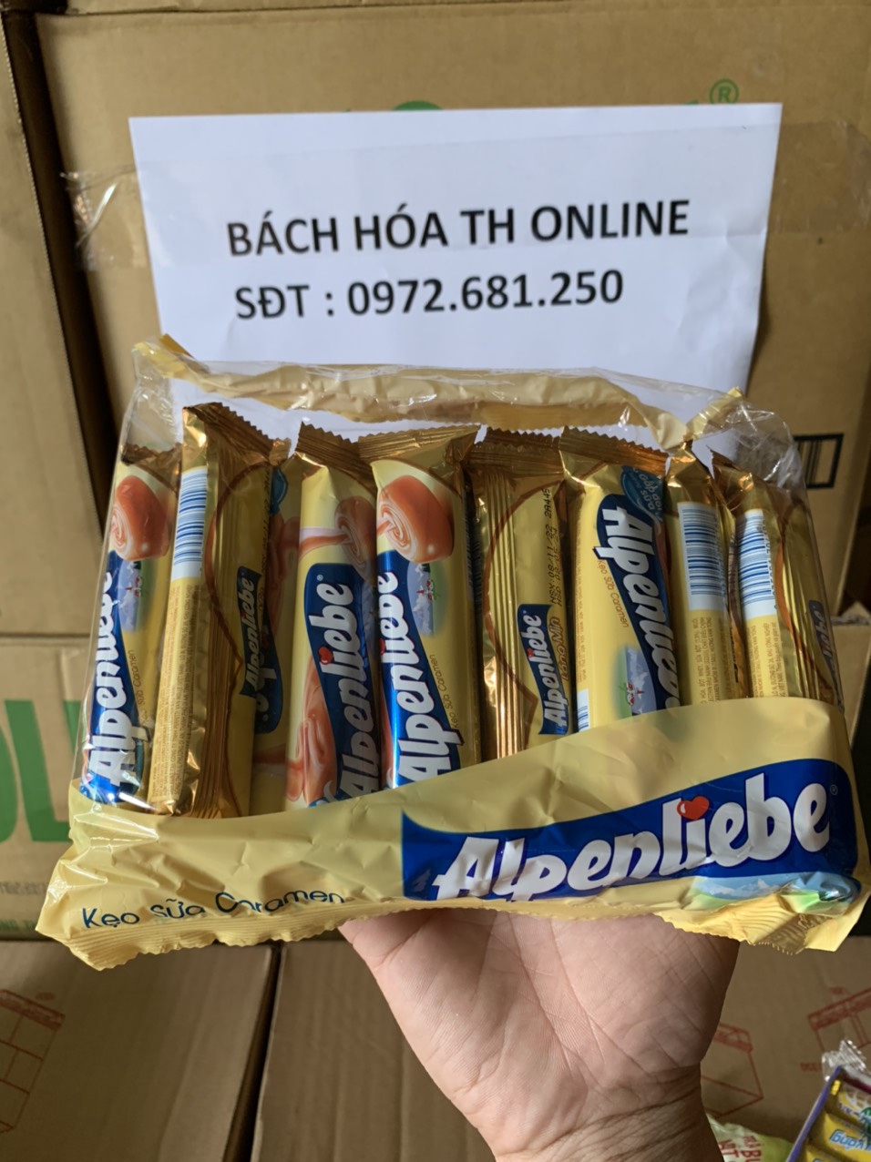Kẹo Sữa Caramen Alpenliebe (Gói 16 Thỏi)