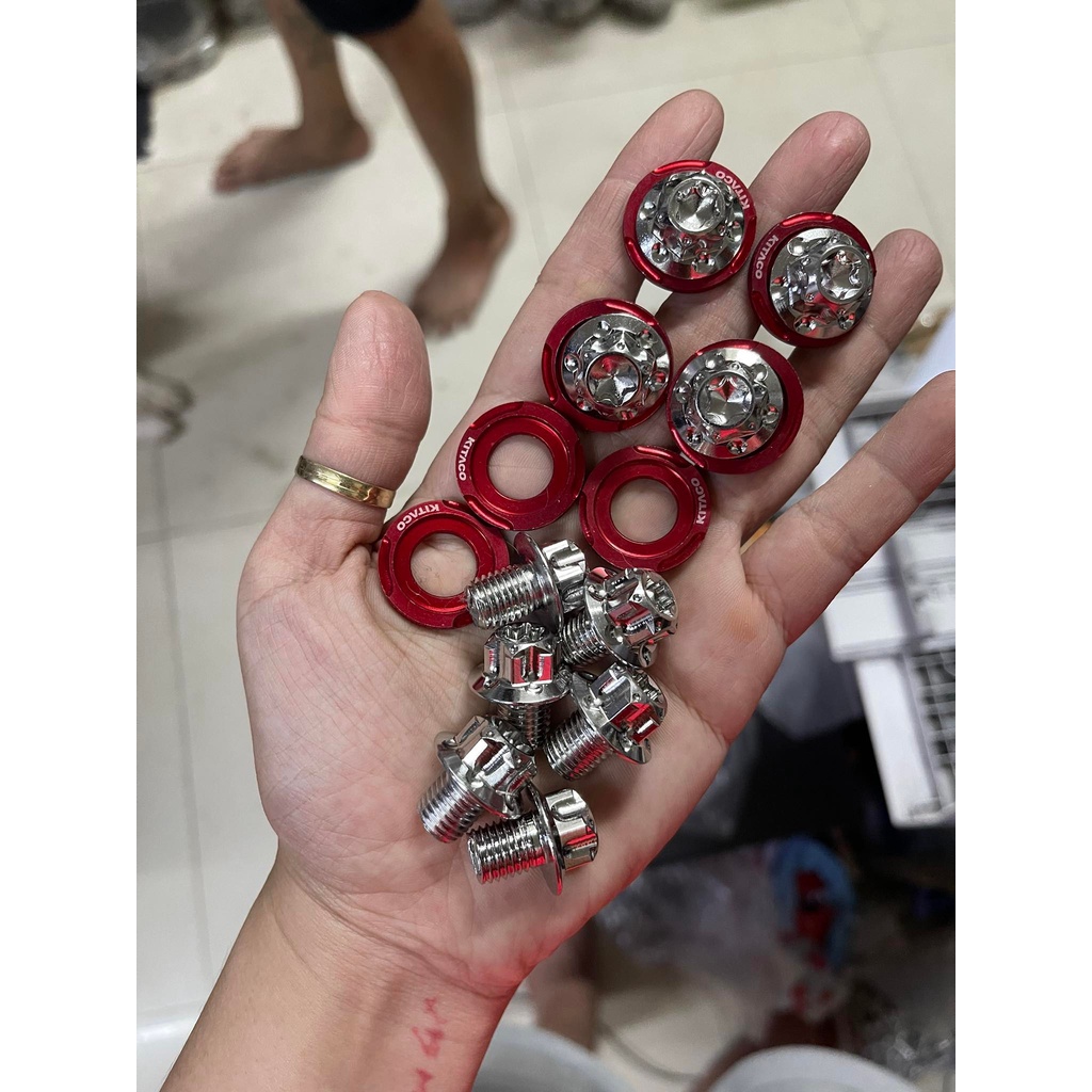 Ốc kiếng s3 salaya + lông đền kitaco đỏ