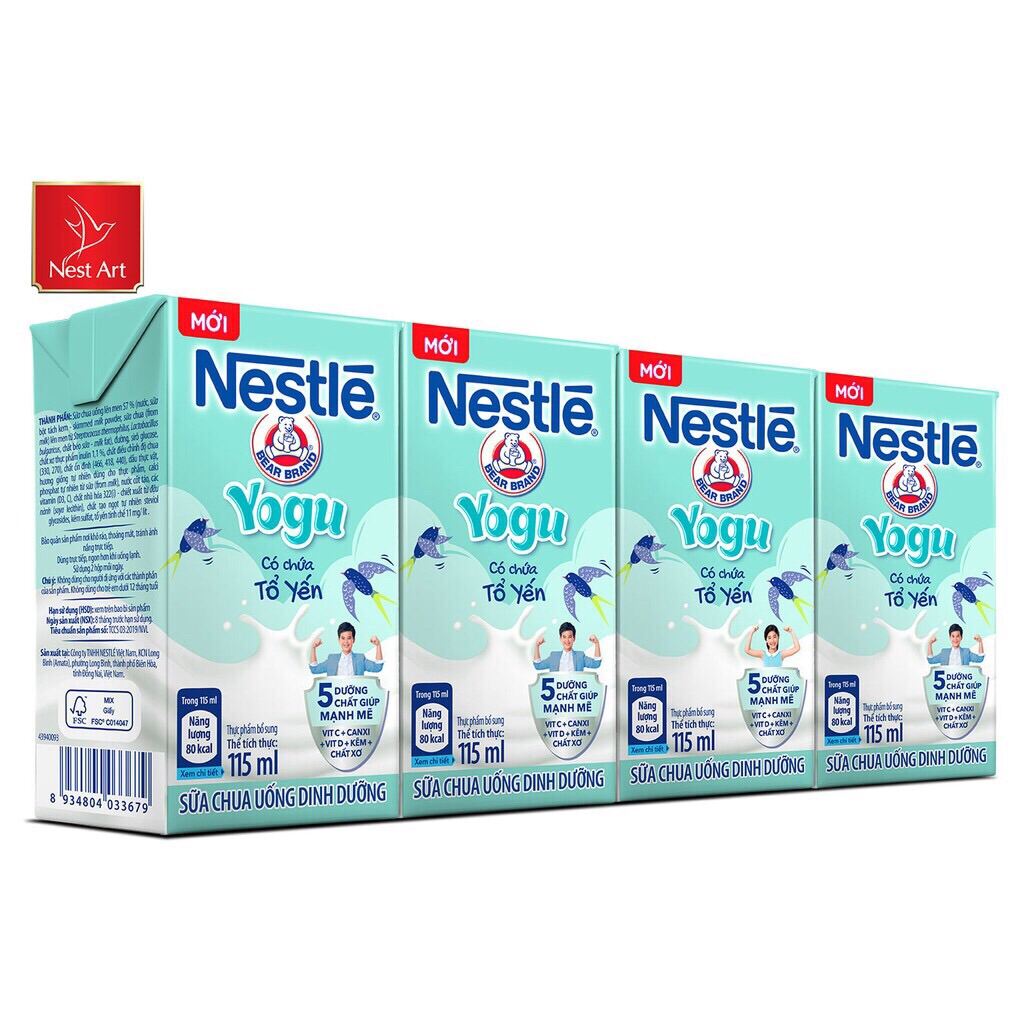Thùng sữa chua uống dinh dưỡng Nestle’ Yogu (48 hộp x 115ml)