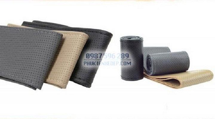 Bọc da vô lăng ô tô khâu tay