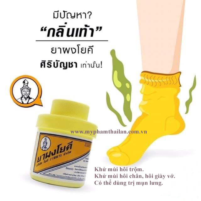 Phấn khử mùi hôi chân Yoki Powder Thái Lan