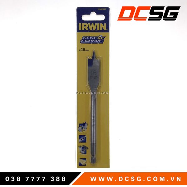 Mũi khoan gỗ đuôi cá 16mm irwin 10502809