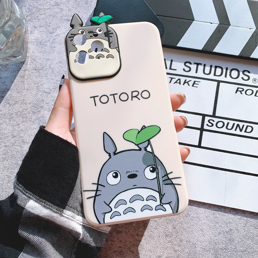 Ốp Lưng Silicon Màu Bảo Vệ CAMERA Kaonashi x Totoro