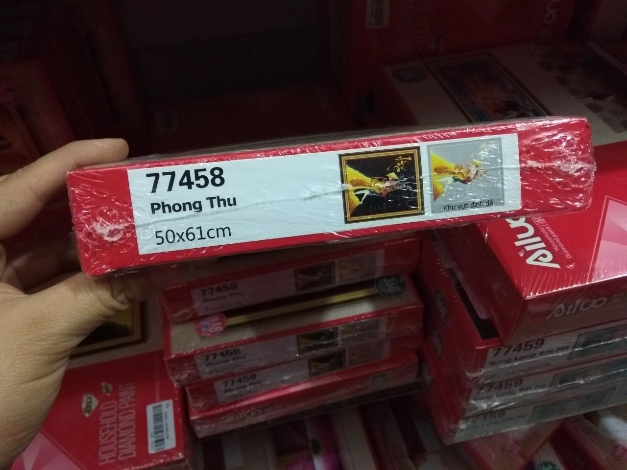 [HCM]Tranh đính đá chữ Lộc cô gái đổ lúa 77458