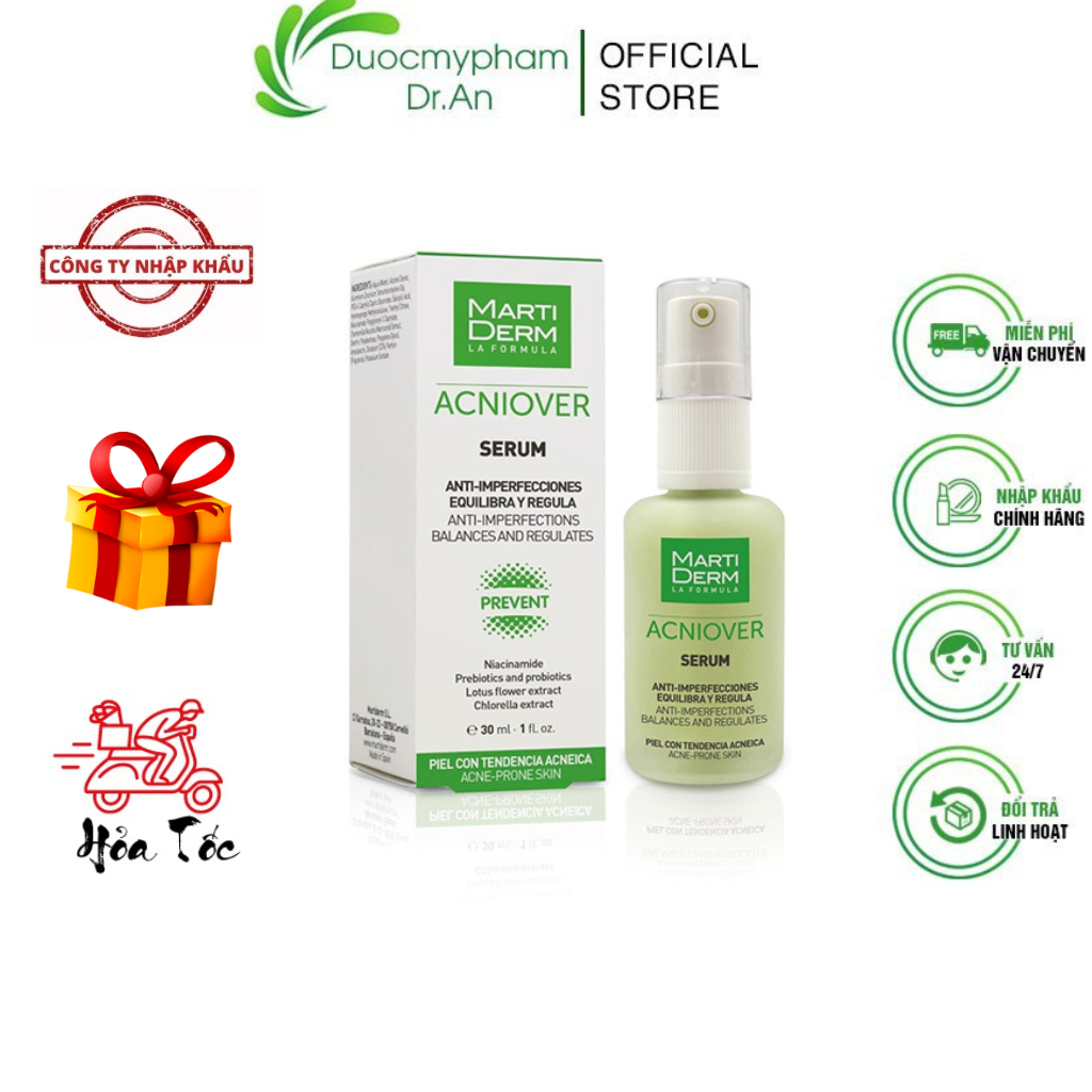 Imports-essence acne reduction and control oily martiderm acniover serum, translucent intensive acne, se snugly-pores 30ml-duocmyphamdran