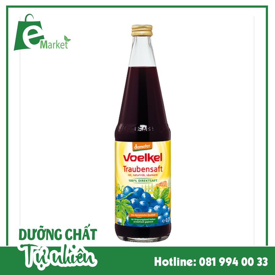 Nước ép nho hữu cơ  Voelkel (700ml)