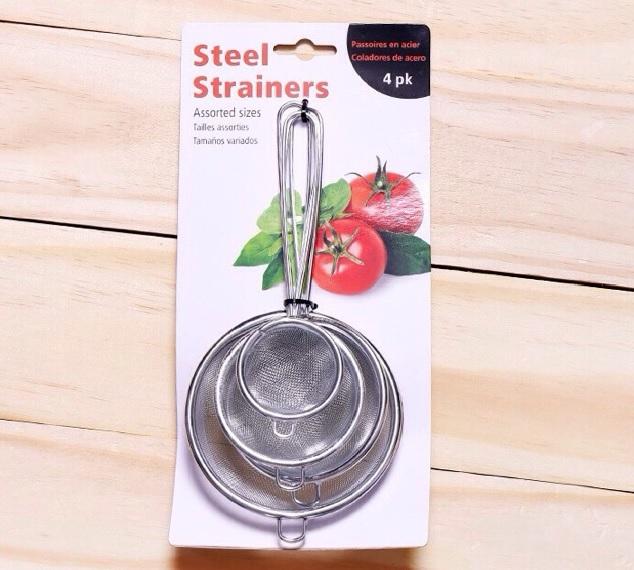 Bộ 4 lọc thép Uncle-Bills KA0145 (Bạc)