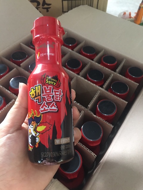 Sốt gà cay Samyang (chai 200g) 3 vị