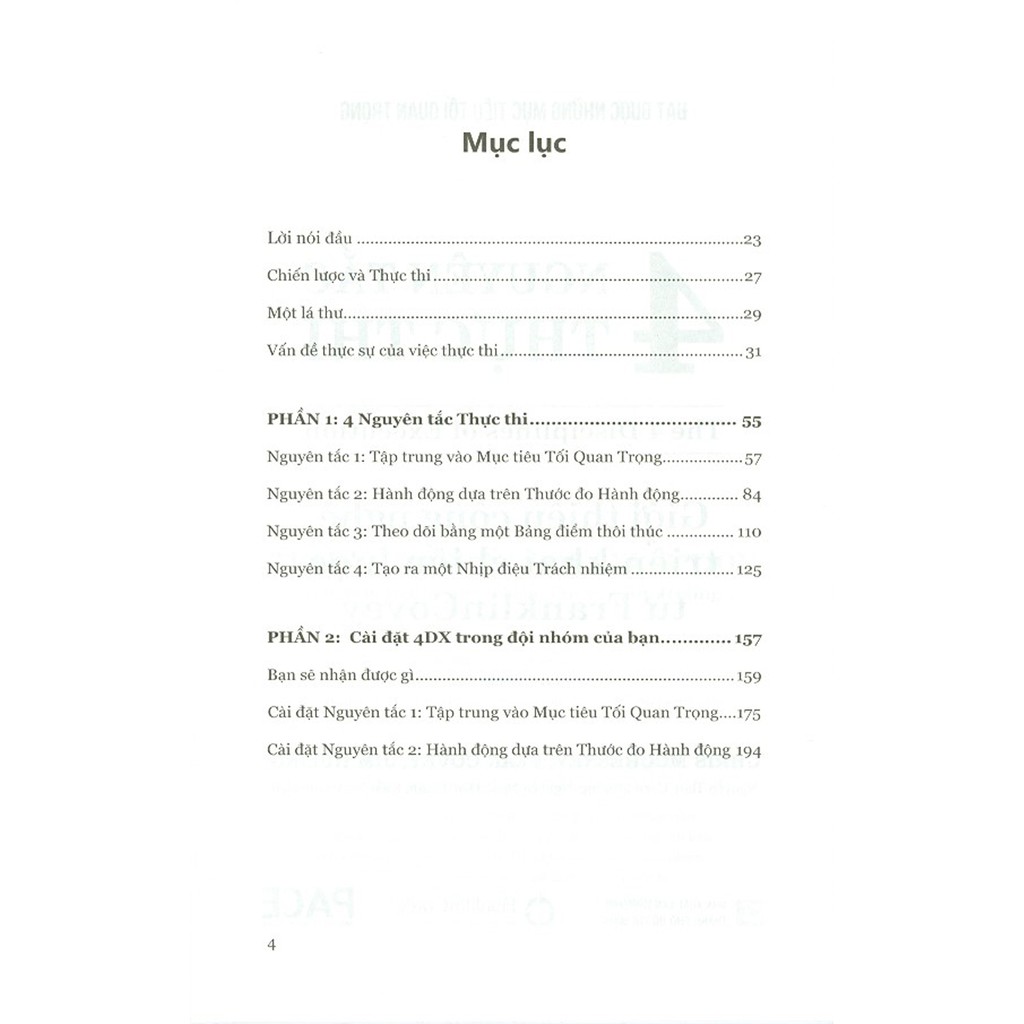 4 Nguyên Tắc Thực Thi (The 4 Disciplines of Execution)