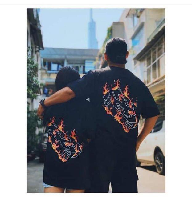 [HCM]Áo thun Unisex chữ thập lửa cực chất (kèm ảnh thật)