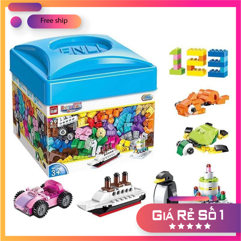 Bộ lego 460 chi tiết - bộ đồ chơi xếp hình trẻ em -dụng cụ đồ chơi trẻ em