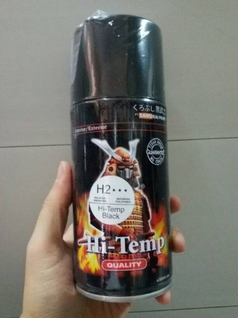 Sơn Chịu Nhiệt Samurai H2 Sơn Pô Xe (đen nhám)