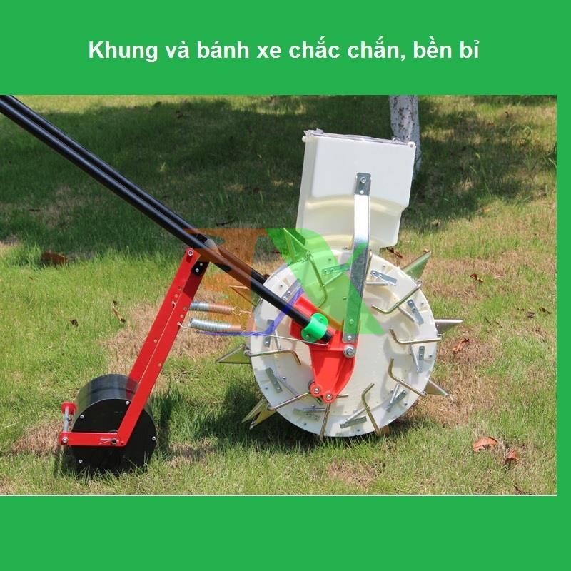 Drills automatic 8 teeth 20 cm, drills 1 row roller, machine sowing corn, peanuts, peanut, pumpkin, parking, parking