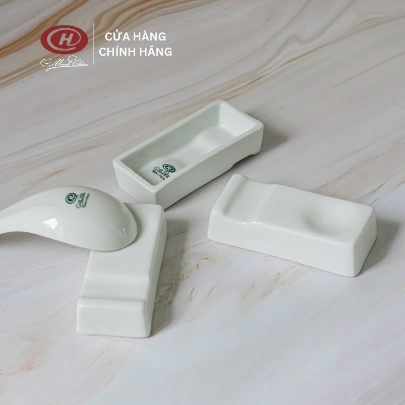 Thìa Sứ Minh Châu - Trắng Trơn