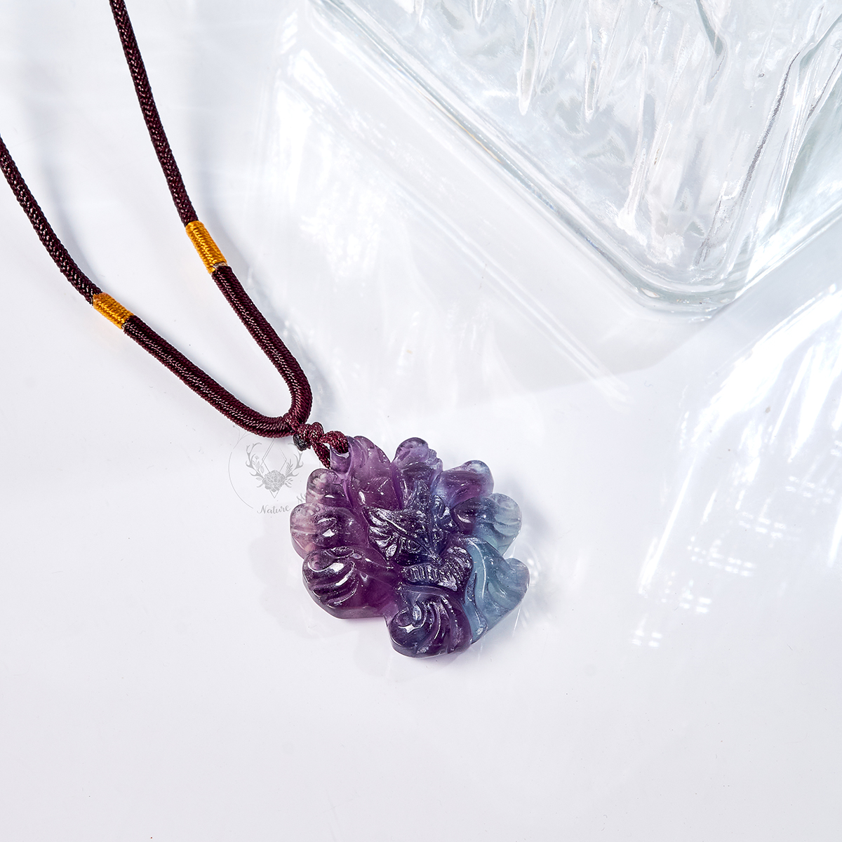 Mặt Đá Hồ Ly Chúa 9 Đuôi Đá Fluorite Thiên Nhiên