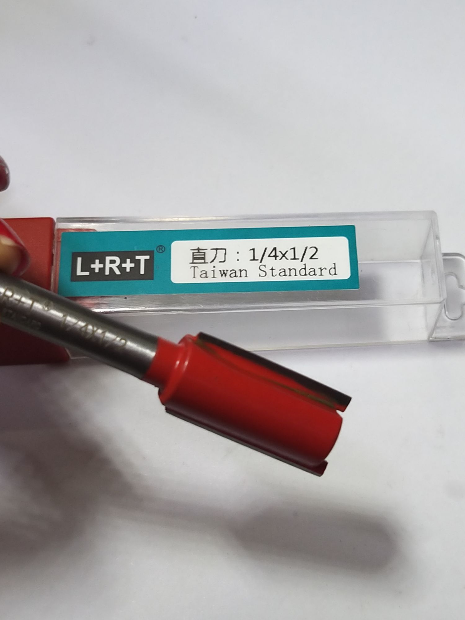 [HCM]Mũi Phay Gỗ Thẳng 1/4 x 1/2 (Đỏ)