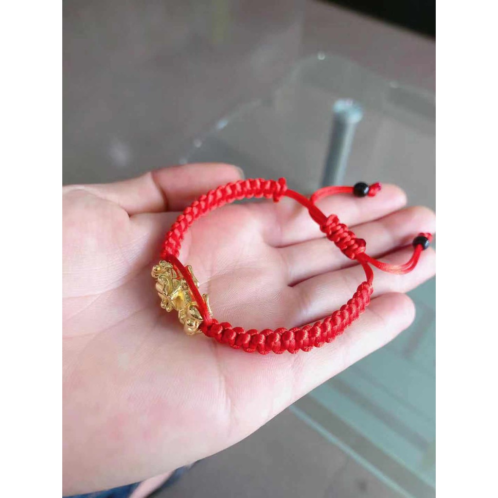 Vòng tay thắt bím chỉ đỏ tì hưu