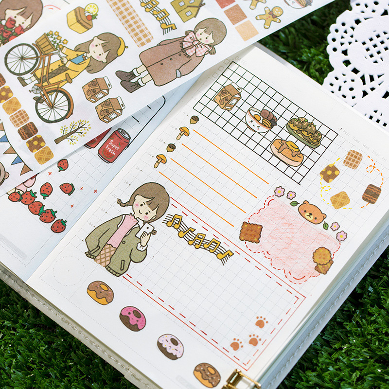 Nhãn dán Sticker trang trí đáng yêu, 66x400mm