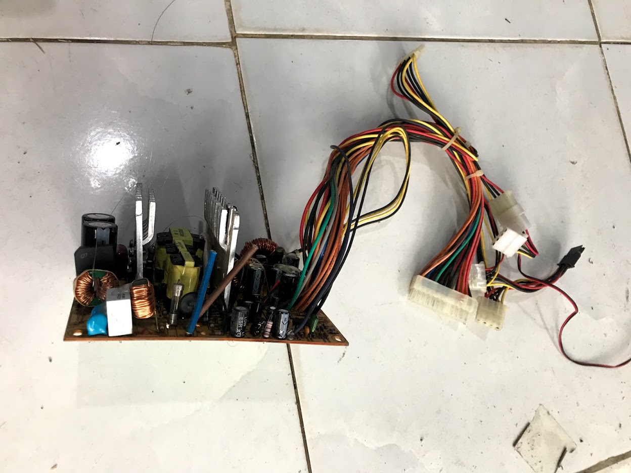 board,mạch nguồn atx cũ (đã hỏng)