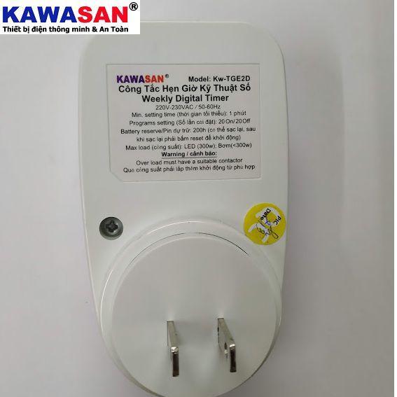 Ổ CẮM HẸN GIỜ KAWASAN KW-TGE2D
